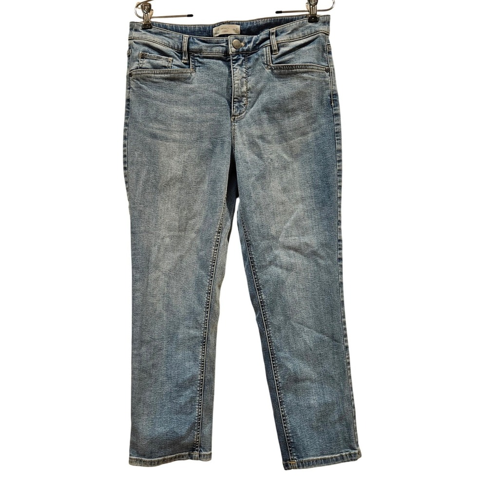 J Jill Smoothfit Cropped Jeans Womens Size 10 Blue Denim Casual Pants
